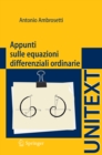 Image for Appunti sulle equazioni differenziali ordinarie