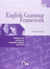 Image for English Grammar Framework : Answer Key A2