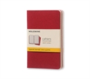 Image for Moleskine Squared Cahier - Red Cover (3 Set)