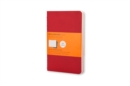Image for Moleskine Ruled Cahier L - Red Cover (3 Set)