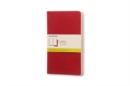 Image for Moleskine Plain Cahier L - Red Cover (3 Set)