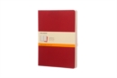 Image for Moleskine Ruled Cahier Xl - Red Cover (3 Set)