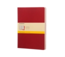 Image for Moleskine Squared Cahier Xl - Red Cover (3 Set)