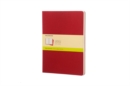 Image for Moleskine Plain Cahier Xl - Red Cover (3 Set)