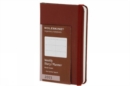Image for 2013 Moleskine Extra Small Maroon Weekly Horizontal Diary 12 Month Hard