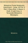 Image for Moleskine Postal Notebooks Assortment - Large : 48 pcs: 8 Red, 8 Navy Blue, 8 Maize, 8 Kraft, 8 Light Grey, &amp; Terracotta