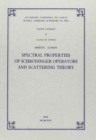 Image for Spectral properties of Schroedinger operators and scattering theory
