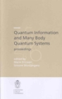 Image for Quantum Information and Many Body Quantum Systems