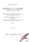 Image for Repertoire De La Statuaire Grecque Et Romaine. I
