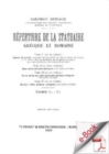Image for Repertoire De La Statuaire Grecque Et Romaine. V
