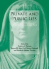 Image for Private and public lies: the discourse of despotism and deceit in the Graeco-Roman world
