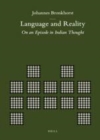 Image for Language and reality: on an episode in Indian thought