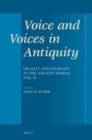 Image for Voice and voices in antiquity : volume 396