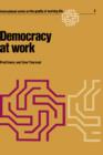 Image for Democracy at Work : The Report of the Norwegian Industrial Democracy Program