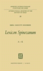 Image for Lexicon Spinozanum : A-K