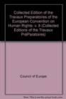 Image for Collected Edition of the &quot;Travaux Preparatoires&quot; of the European Convention on Human Rights:Vol. VIII
