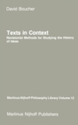 Image for Texts in Context : Revisionist Methods for Studying the History of Ideas