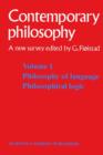 Image for Tome 1 Philosophie du langage, Logique philosophique / Volume 1 Philosophy of language, Philosophical logic