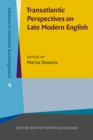 Image for Transatlantic Perspectives on Late Modern English