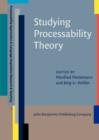 Image for Studying processability theory  : an introductory textbook