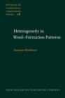 Image for Heterogeneity in Word-Formation Patterns