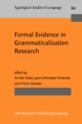 Image for Formal Evidence in Grammaticalization Research