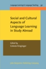 Image for Social and Cultural Aspects of Language Learning in Study Abroad