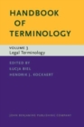Image for Handbook of terminologyVolume 3,: Legal terminology