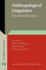 Image for Anthropological linguistics  : perspectives from Africa