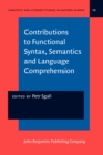 Image for Contributions to Functional Syntax, Semantics and Language Comprehension