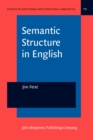 Image for Semantic Structure in English