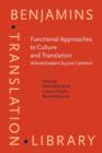 Image for Functional approaches to culture and translation  : selected papers