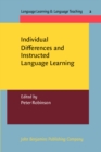 Image for Individual differences and instructed language learning