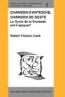 Image for Chanson d&#39;Antioche, chanson de geste : Le Cycle de la Croisade est-il epique?