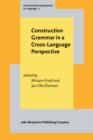 Image for Construction Grammar in a Cross-Language Perspective