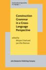 Image for Construction Grammar in a Cross-Language Perspective