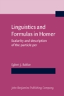 Image for Linguistics and Formulas in Homer