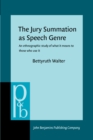 Image for The Jury Summation as Speech Genre