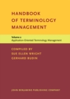 Image for Handbook of Terminology Management : Volume 2: Application-Oriented Terminology Management