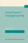 Image for Lexical Issues in Language Learning