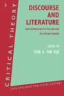 Image for Discourse and Literature : New Approaches to the Analysis of Literary Genres