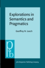 Image for Explorations in Semantics and Pragmatics