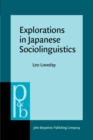 Image for Explorations in Japanese Sociolinguistics
