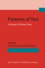 Image for Patterns of text  : in honour of Michael Hoey