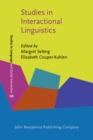 Image for Studies in Interactional Linguistics