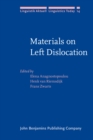 Image for Materials on Left Dislocation