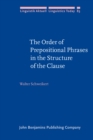 Image for The Order of Prepositional Phrases in the Structure of the Clause