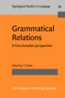 Image for Grammatical Relations : A functionalist perspective
