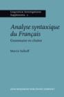 Image for Analyse syntaxique du Francais
