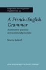 Image for A French-English Grammar : A contrastive grammar on translational principles